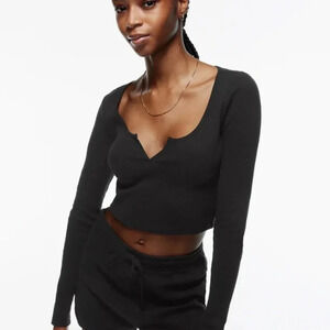 TNA Waffle Scoopneck